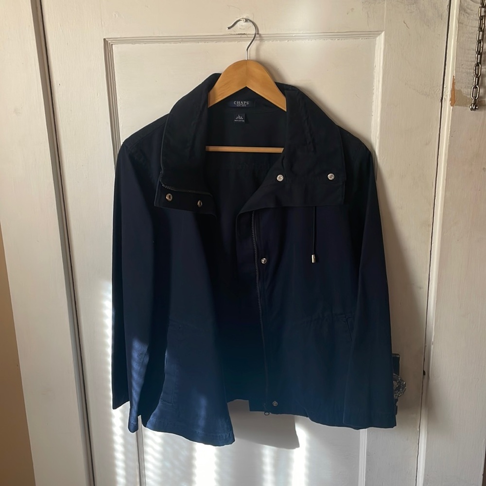 Like New Navy Blue Cotton Jacket